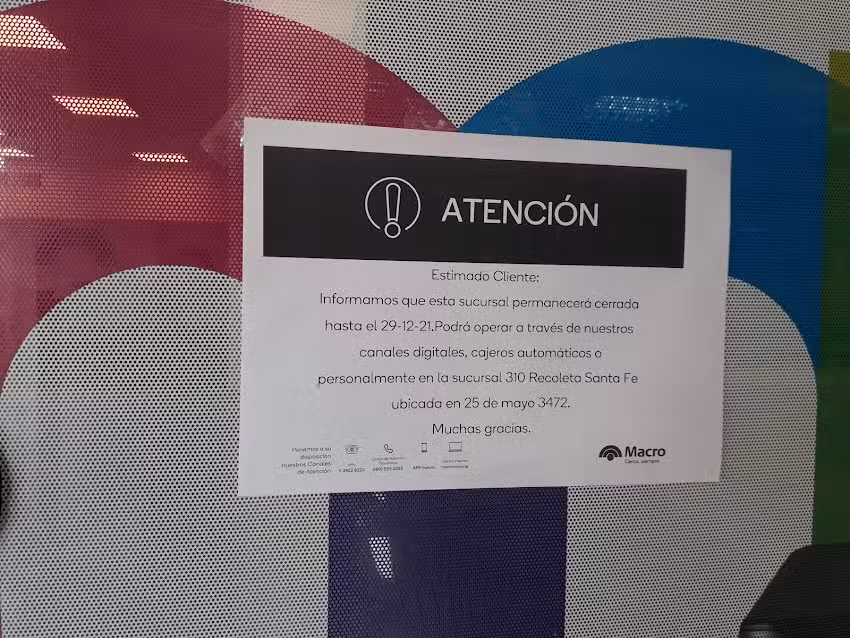 Macro Sucursal Santa Fe Centro